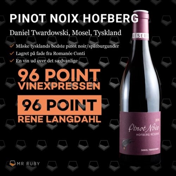 2018 Pinot Noix Hofberg, Daniel Twardowski, Mosel, Tyskland